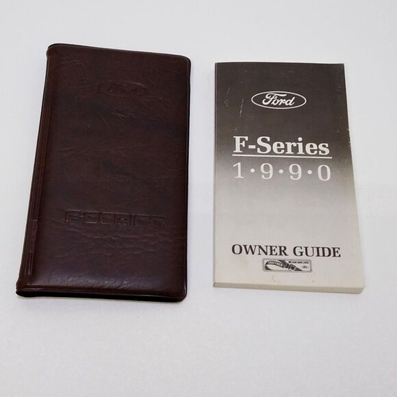 1990 Ford F-Series Owners Guide & Unused Manual Cover Card Document Carrier EUC - Picture 2 of 7